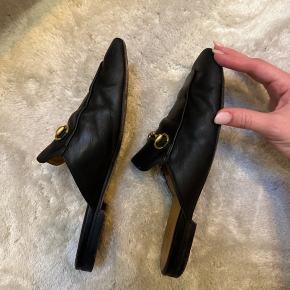 Gucci Princetown Leather Mules - Picture 2 of 7